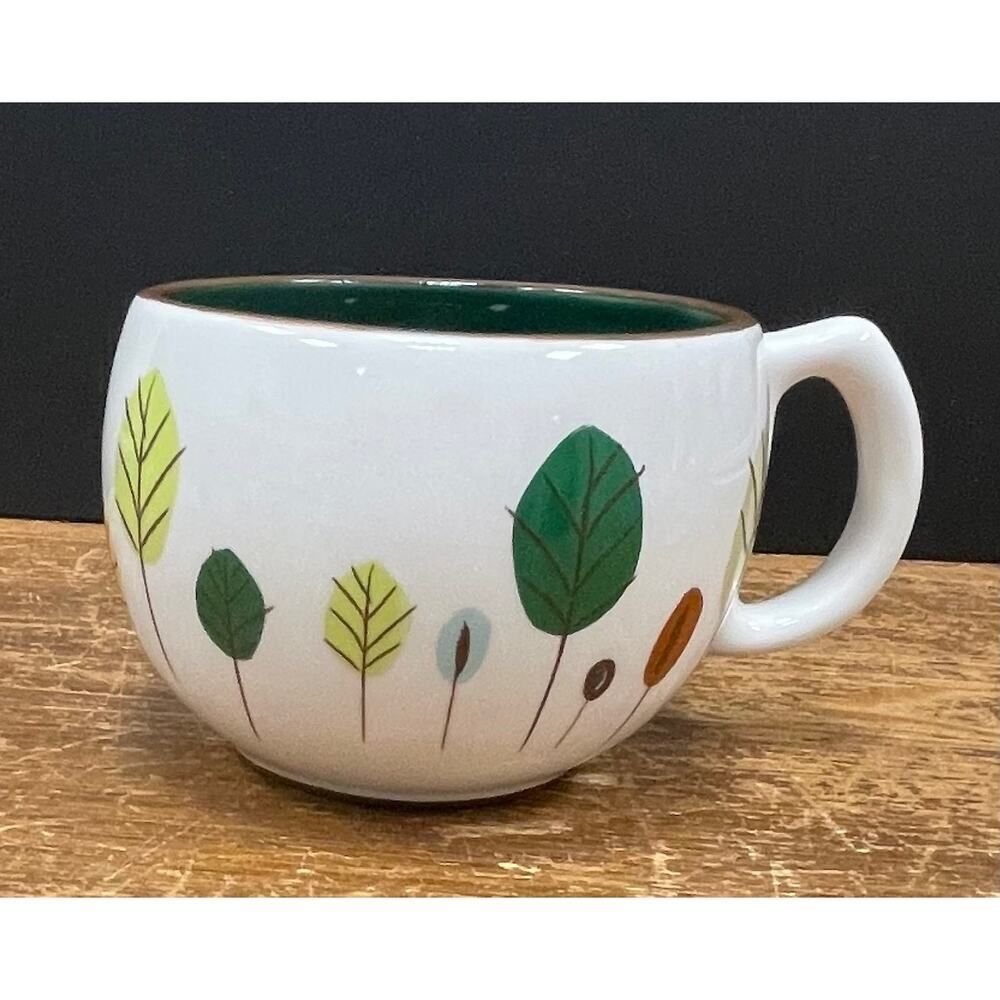 Starbucks Autumn Fall Thanksgiving Leaves Coffee Cup.